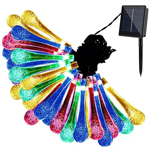 GDEALER Solar Outdoor String Lights