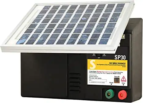 Zareba Solar-Powered Low-Impedance Electric Fence Charger