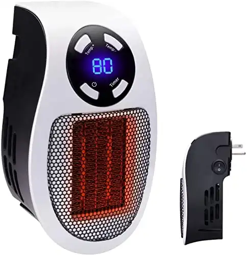 Minetom Wall Outlet Electric Space Heater