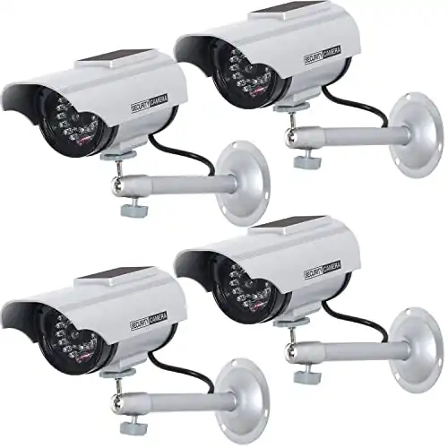WALI Solar-Powered Dummy Security CCTV Cameras