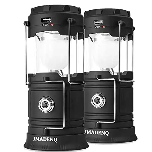 JMADENQ Solar Camping Lantern (2 Pack)