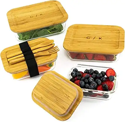 Gramercy Kitchen Company Glass Food Containers - Set of 4