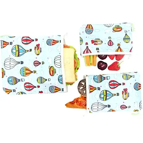 Wegreeco Reusable Snack Bags - 3 Pack