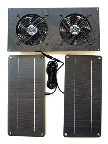CoolerGuys 10W Solar Powered Dual Fan Kit