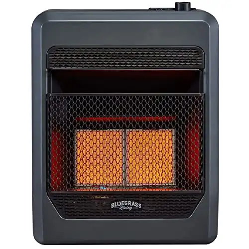 Bluegrass Living B18TPIR-BB Propane Vent Free Infrared Gas Space Heater
