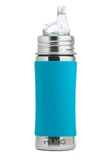 Pura Kiki Stainless Steel Bottle with Sipper Spout + Straw
