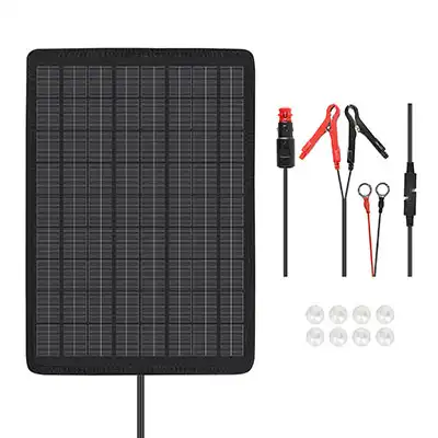 Renogy 12V 10W Solar Battery Trickle Charger Maintainer