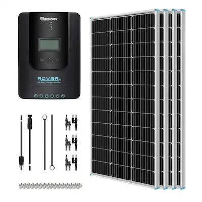 Renogy 400 Watt 12 Volt Monocrystalline Solar Starter Kit w/ MPPT Charge Controller