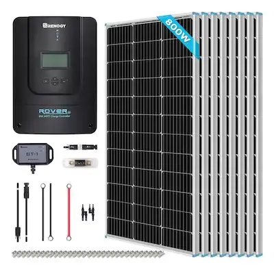 Renogy 800W 12V/24V Monocrystalline Solar Premium Kit