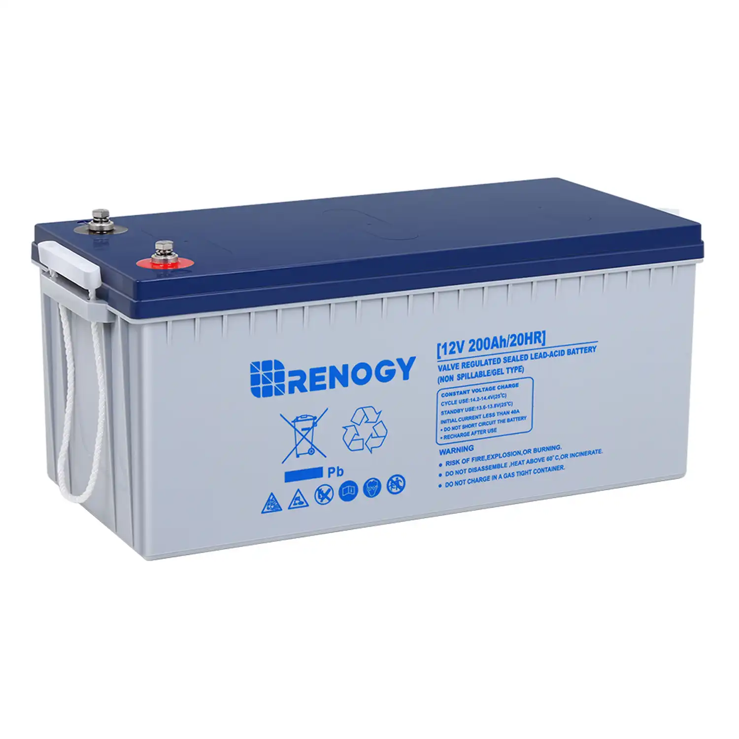 Renogy Deep Cycle Hybrid GEL Battery 12 Volt 200Ah